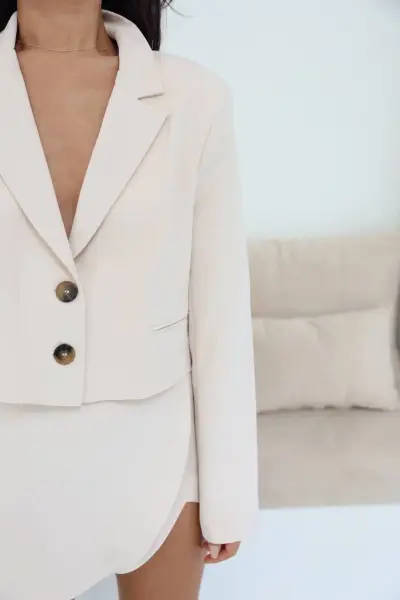 Crop Blazer Ceket
